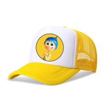 (7, Kids 53-CM59CM) Anime Inside Out Baseball Cap Cartoon Print Joy Sadness Anger Disgust Fear Mesh Breathable Dome Hip Hop Sports Kids Cap
