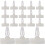 100 Pcs Adhesive Plastic Column Sticky Pcb Spacer Plastic Spacers Plastic Pcb Spacers 3
