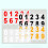 (A- M) License Plate Number Reflective Invisible Digital Sticker 11