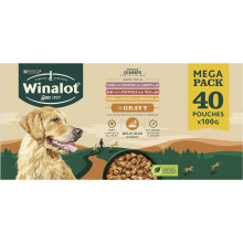 WINALOT Sunday Dinner Mixed in Gravy Wet Dog Food 40x100g