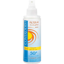 Coverderm Filteray Body Plus Spray SPF 50, Protects From UVA & UVB Sun rays, Moisturizing, Soothing & Rejuvenating, Waterproof Formula, 150ml