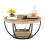 Tribesigns Tribesigns Round Coffee Table, Industrial 2-Tier Circle Coffee Table 3