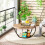 Tribesigns Tribesigns Round Coffee Table, Industrial 2-Tier Circle Coffee Table 8
