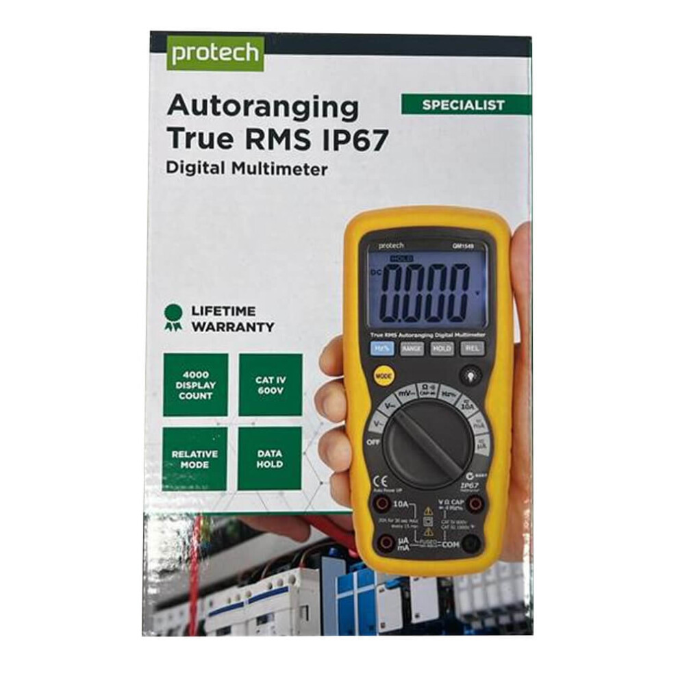 Ip67 True Rms Autoranging Cat Iv Digital Multimeter 9319236969304
