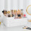 Living And Home Large Cosmetic Organizer Makeup Storage with Drawers White 1