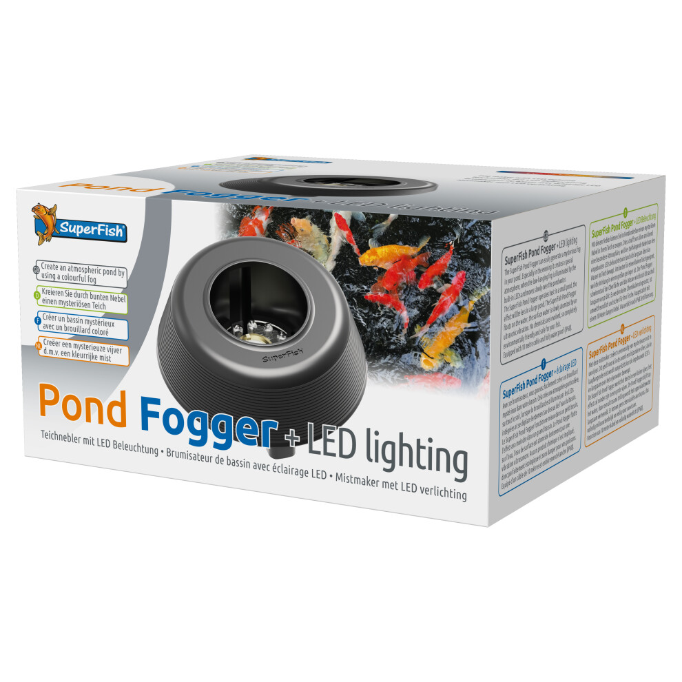 Superfish Pond Fogger Mister LED Lighting Illumination Fog Mist Garden Fish Koi