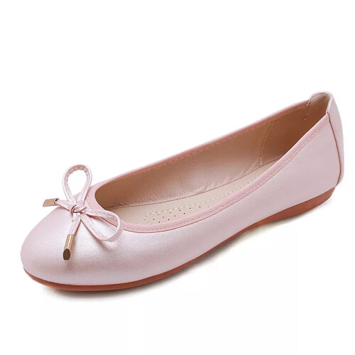 Pink UK Size 3 Tag Size 35 Ladies Flats Slip Ons Casual Shoe Women Party Anti Slip Comfort Lightweight on OnBuy