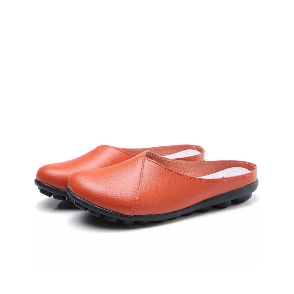 Orange UK Size 9 Tag Size 44 Womens Mules Comfort Clogs Ladies Walking Fashion Slip On Lightweight Slides on OnBuy