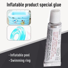 Inflatable Boat Repair Kit - PVC Adhesive Patches for Waterbed, Air Mattress, Swimming Toy, and Glue Z4N7