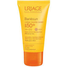 Uriage Bariesun SPF 50+ Gold Tinted Sunscreen, Protects From UVA & UVB Radiation, Quick Absorption, Non-greasy, 50ml