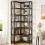 Tribesigns Tribesigns Corner Bookshelf, 7-Tier Industrial Corner Bookcase 5