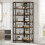Tribesigns Tribesigns Corner Bookshelf, 7-Tier Industrial Corner Bookcase 8