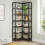 Tribesigns Tribesigns Corner Bookshelf, 7-Tier Industrial Corner Bookcase 9