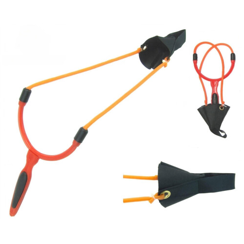 (Long Range Red Catapult) Hunter Pro Mid Long Range Catapults Orange - Red