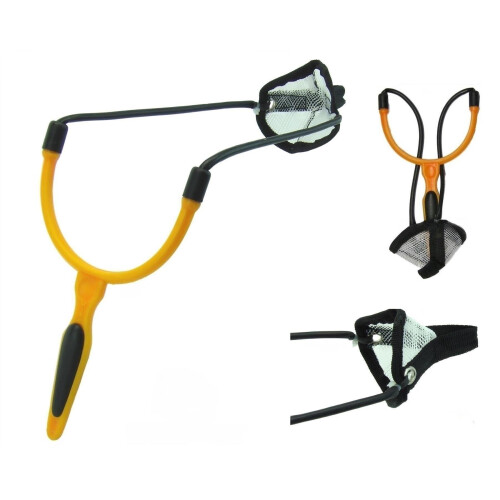 (Mid Range Orange Catapult) Hunter Pro Mid Long Range Catapults Orange - Red