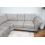Canterbury Truffle Fabric High Back Corner Sofa 4