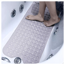 (40x100 cm, Clear/Crystal) Extra Large Bath Mat Non Slip Bathroom Shower Mats