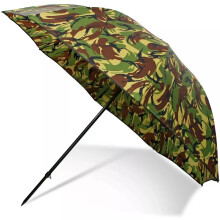 Carp Fishing 45" Brolly Umbrella Shelter System in DPM Camo, 210T, Taped Seams, Waterproof with Tilt Function | Brolly