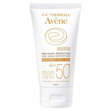 Avene Sun Care SPF 50+ Mineral Cream for Face, UVA & UVB Rays Protection, Non-greasy, Fragrance-Free And Paraben-Free, 50ml