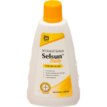 Selsun Daily Anti-Dandruff Shampoo for Dry Scalp Reduces Flaking & Itching Ideal For Daily Use 120ml