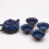 Herbal Blues Teapot Set - Pot & Four Cups 3