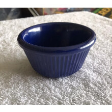 Lot of 48 3 OZ MELAMINE FLUTED RAMEKIN BLUE