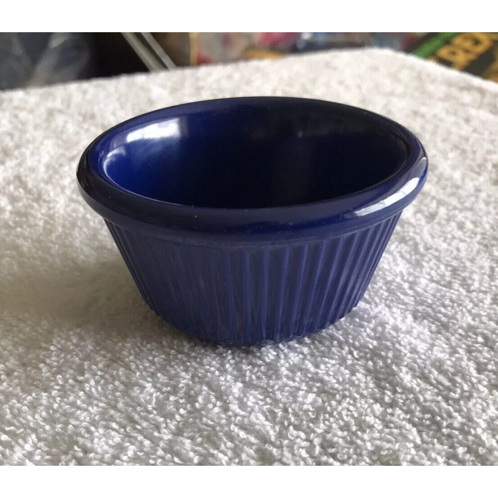 Lot of 48 3 OZ MELAMINE FLUTED RAMEKIN BLUE