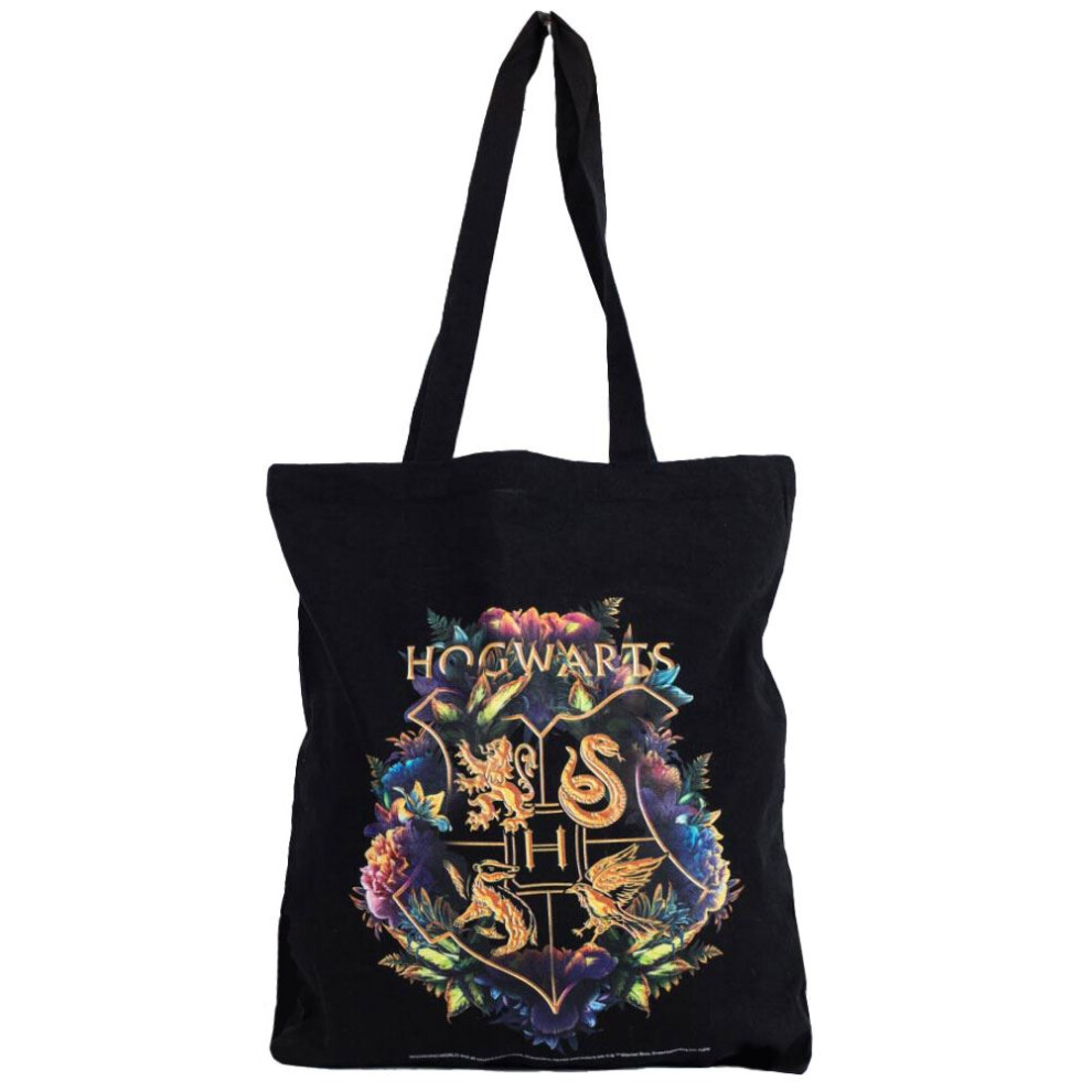 Harry Potter Canvas Tote Bag Hogwarts Crest