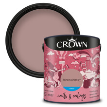 (Always Orchid) Crown Matt Paint Emulsion Walls & Ceilings 2.5L