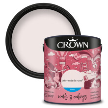 (Creme De La Rose) Crown Matt Paint Emulsion Walls & Ceilings 2.5L