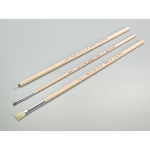 Tamiya Tamiya 87066 Modelling Brush Basic Set (3-Pack) Paint Brushes