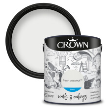 (Fresh Coconut) Crown Matt Paint Emulsion Walls & Ceilings 2.5L