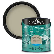(Light Fern) Crown Matt Paint Emulsion Walls & Ceilings 2.5L