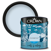 (Moonlight Bay) Crown Matt Paint Emulsion Walls & Ceilings 2.5L