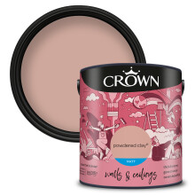 (Powdered Clay) Crown Matt Paint Emulsion Walls & Ceilings 2.5L