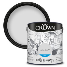 (Quiet Time) Crown Matt Paint Emulsion Walls & Ceilings 2.5L