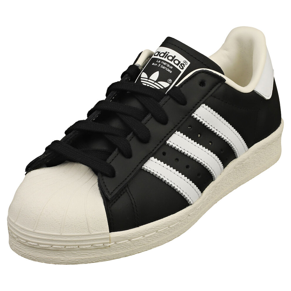 adidas Superstar 82 Womens Classic Trainers in Black White - 7 UK