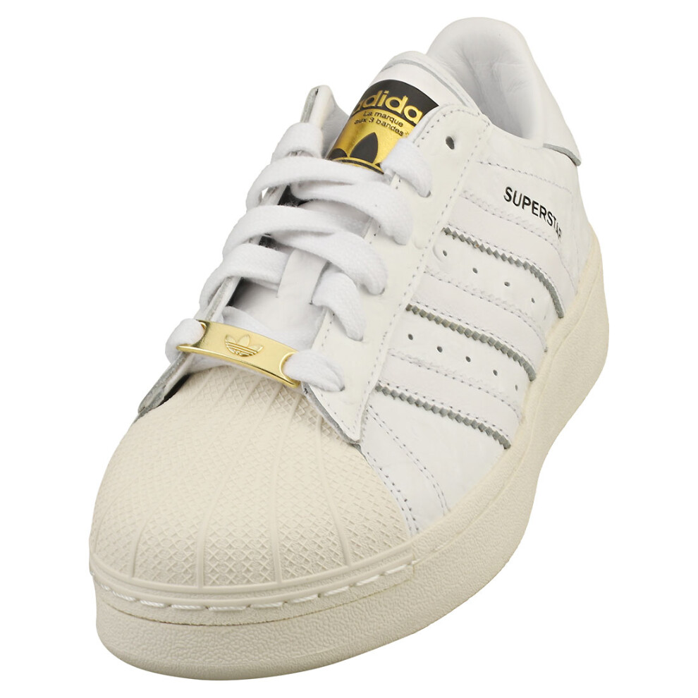 (6.5) adidas Superstar Xlg Unisex Classic Trainers in White