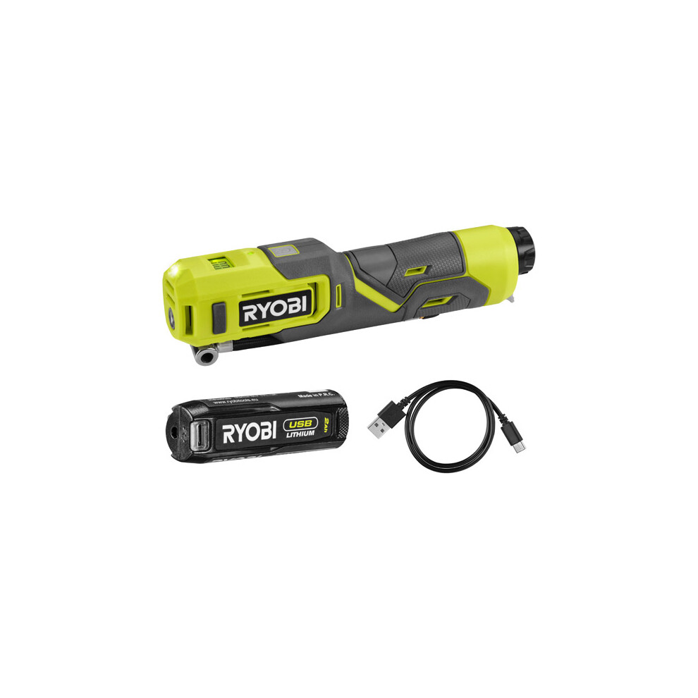 Ryobi USB Lithium High Pressure Inflator Kit (1 x 2.0Ah) 4V RI4-120G