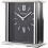 William Widdop Silver Mantel Clock Navy Dial - Rectangular, Quartz Movement, Glass Panel, Roman 12/6 Numerals, Gift Box - W2941 2
