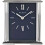 William Widdop Silver Mantel Clock Navy Dial - Rectangular, Quartz Movement, Glass Panel, Roman 12/6 Numerals, Gift Box - W2941 1
