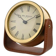 WM.Widdop. Gold Mantel Clock On Stand - W2942