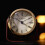 WM.Widdop. Gold Mantel Clock On Stand - W2942 4