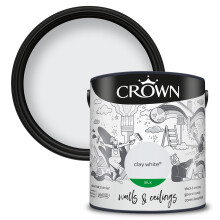(Clay White) Crown Silk Paint Emulsion Walls & Ceilings 2.5L