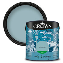 (Duck Egg) Crown Silk Paint Emulsion Walls & Ceilings 2.5L