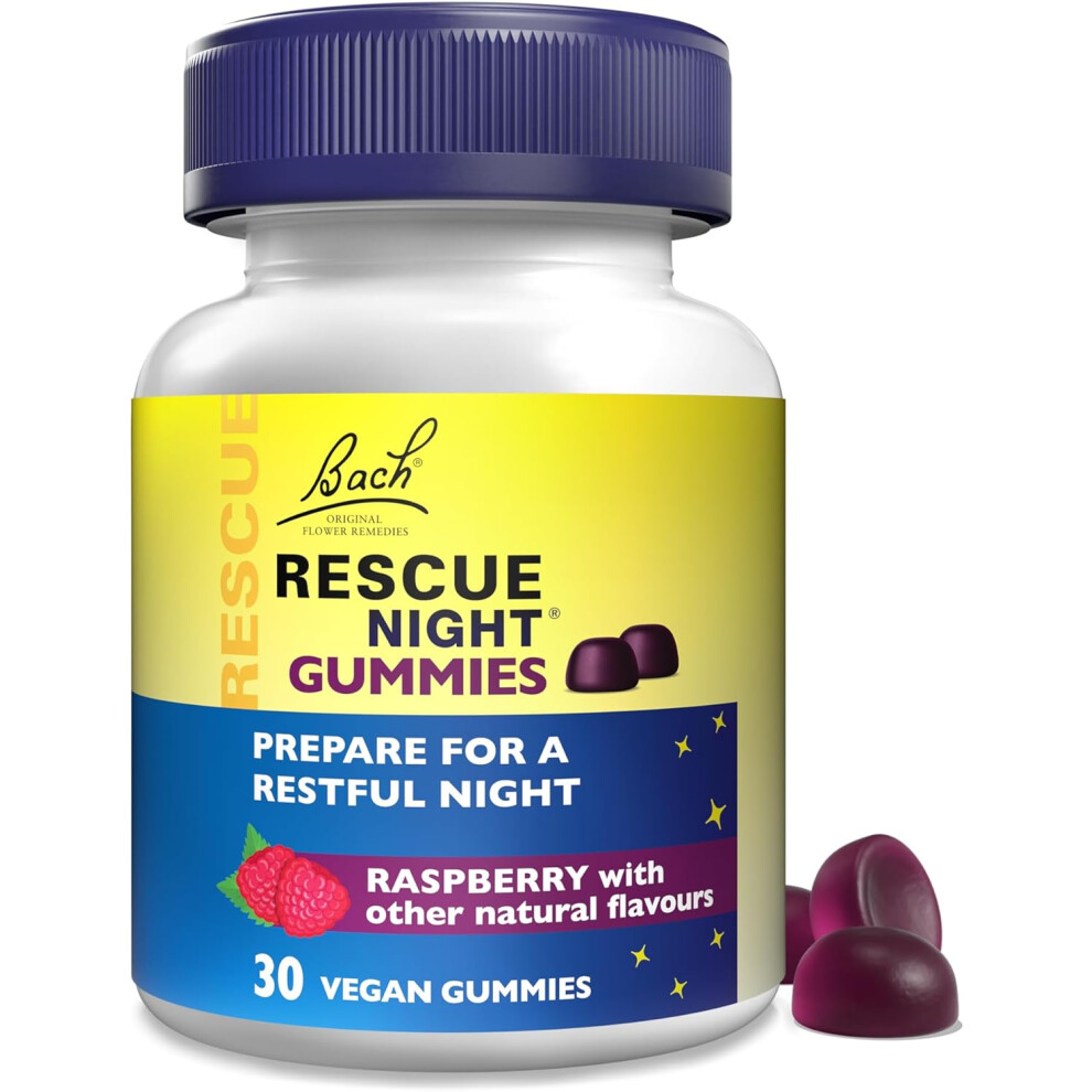 Bach Rescue Sleep Night Gummies Raspberry - Pack of 30