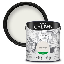 (Sail White) Crown Silk Paint Emulsion Walls & Ceilings 2.5L