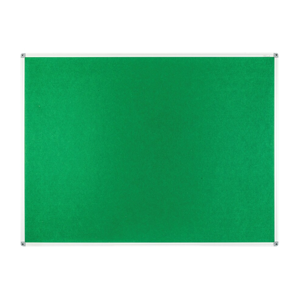 Felt Notice Board 1200X900MM Green Aluminium Trim