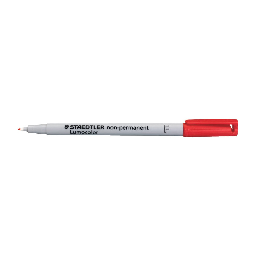 316 Lumocolor Non-permanent Pen 0.6MM Fine Tip - Red (Pack-10)