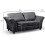 Canterbury Grey Fabric 3+2+1 Seater Sofa Set 3